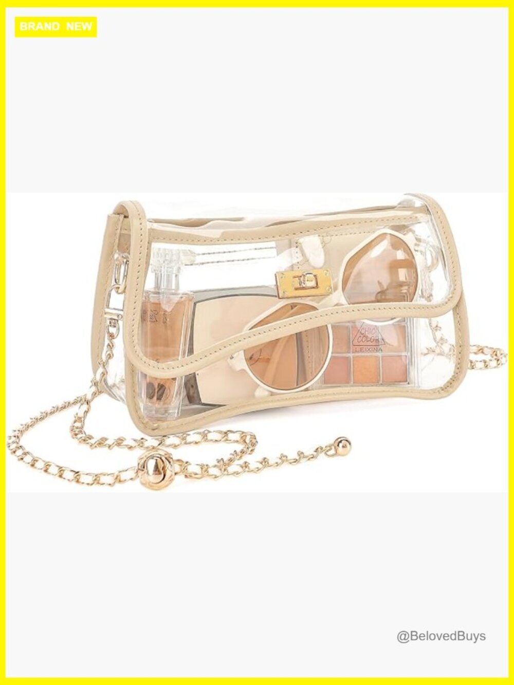 Clear Crossbody Bag Stadium Approved Concert Purse Adjustable Strap